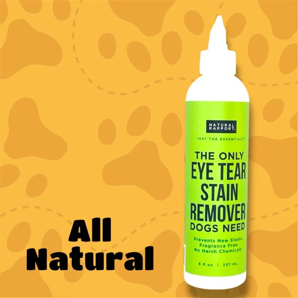Natural Rapport Tear Stain Remover + Eye Wipes 
